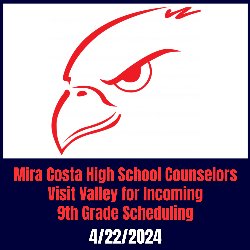 Redondo Union High School Counselors Visit Valley for Incoming 9th Grade Scheduling - 4/22/2024